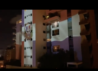 Una hermosa campaña educativa se proyecta en edificio de Piantini