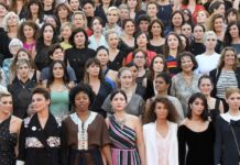 Mujeres artistas en Cannes, en 2014 dan el pistoletazo de salida de la cultura woke (Fuente externa)