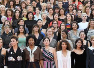 Mujeres artistas en Cannes, en 2014 dan el pistoletazo de salida de la cultura woke (Fuente externa)